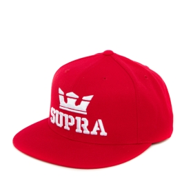 Supra ABOVE SNAP Hatt Tilbehør Rød/Hvite | NO-39768